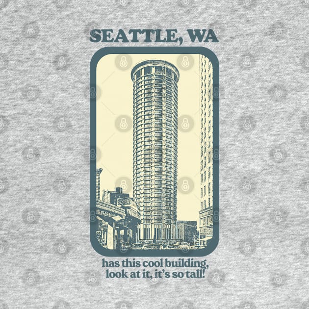 Seattle, Wa // Humorous Retro Style Tourism Design by DankFutura